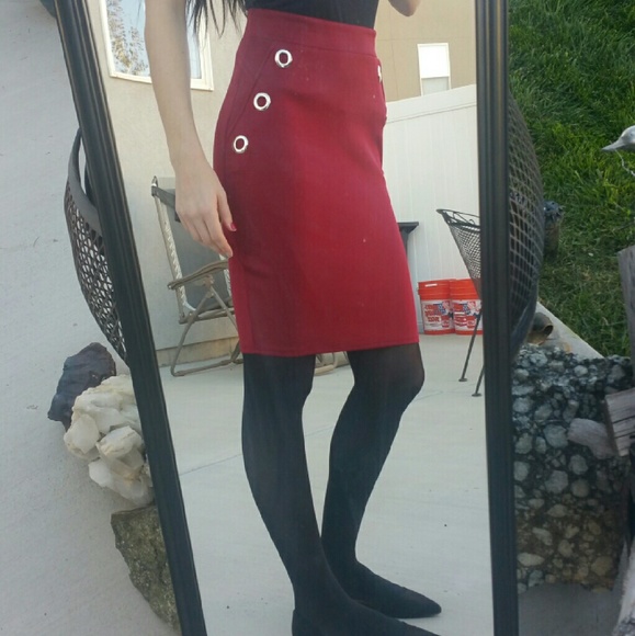 Charlotte Russe Dresses & Skirts - HP Red pencil skirt