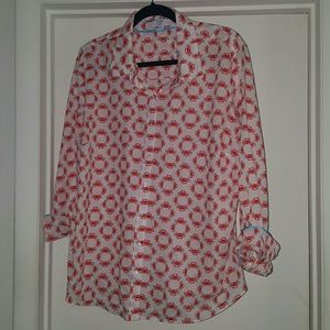 Crown & Ivy Crab Button Down BNWT