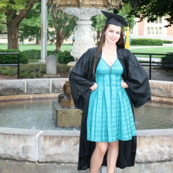 Nanette Lepore "grant my wish" teal dress - Picture 4 of 4