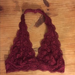 Burgundy Lace Bralette!