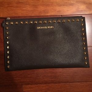 Michael Kors studded wristlet