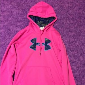 Pink Under Armour Cold Gear Hoodie