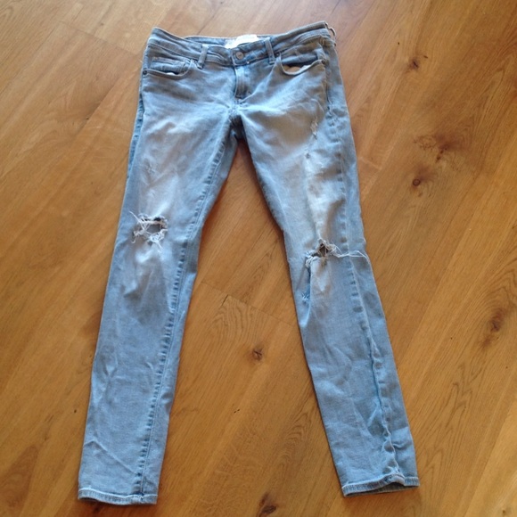 Abercrombie & Fitch straight skinny jeans.