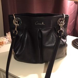 Coach cross-body leather bag