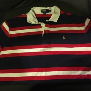 Sweater-like polo long sleeve