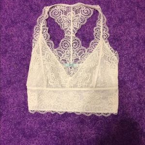 Kimchi Blue Cream Lace Bralette