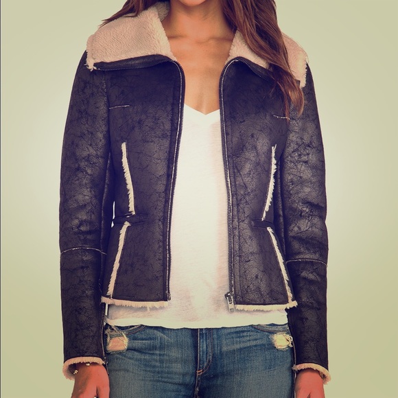 Velvet By Graham & Spencer Shearling Jacket
