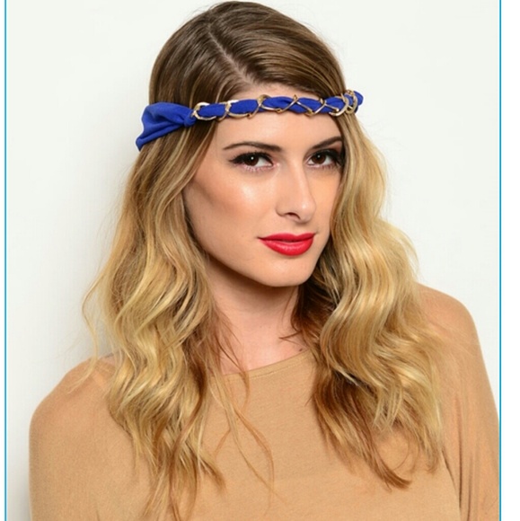 Gold wired fashion headbands