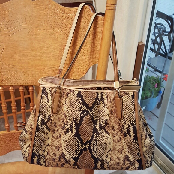 Coach Handbags - ** WEEKEND SALE** Amazing Coach Python handbag