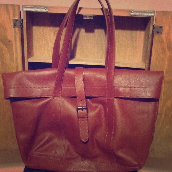 LL Bean Westport Leather Tote