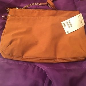 Faux brown suede H&M purse