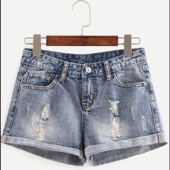 Denim shorts