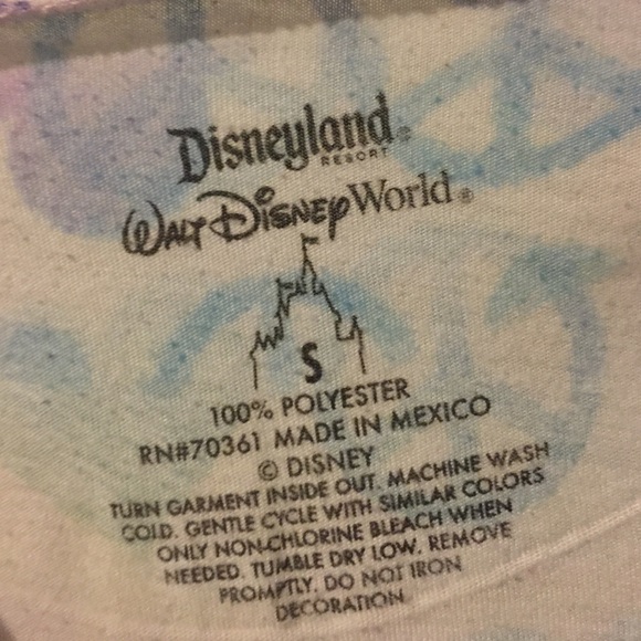 SOLD- Disney Rainbow Peace Mickey Mouse Tee Shirt - Picture 3 of 4