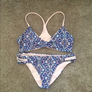 L Space reversible blue Top + Bottom Small / S