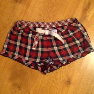 Abercrombie plaid sleep shorts