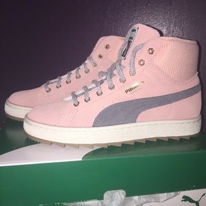 Puma suede winterized pink