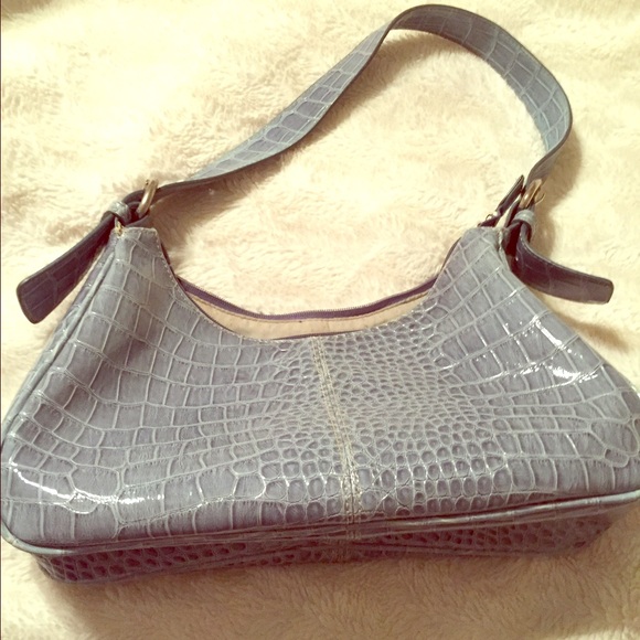 Nine West Baby Blue Crocodile Handbag