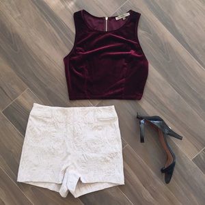 Kimchi Blue embroidered pin-up shorts