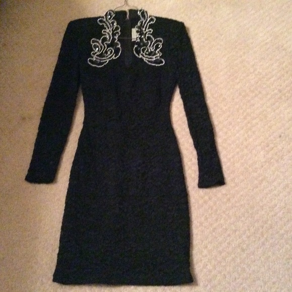 2 for $12 Black lace with sequins cocktail dress.