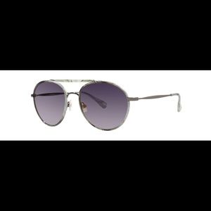 Vera Wang mirror sunglasses.