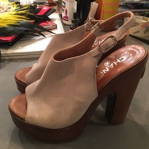 Authentic Chanel Wedge shoes