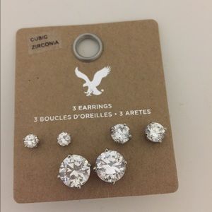 3 Pack American Eagle Stud Earrings