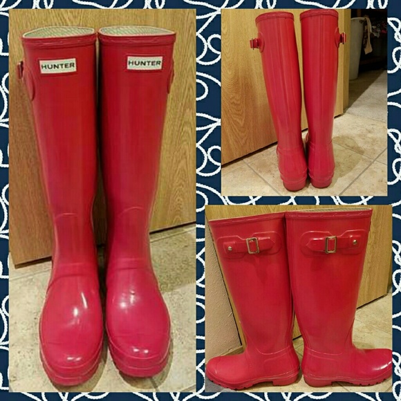 Red HUNTER ORIGINAL Rainboots