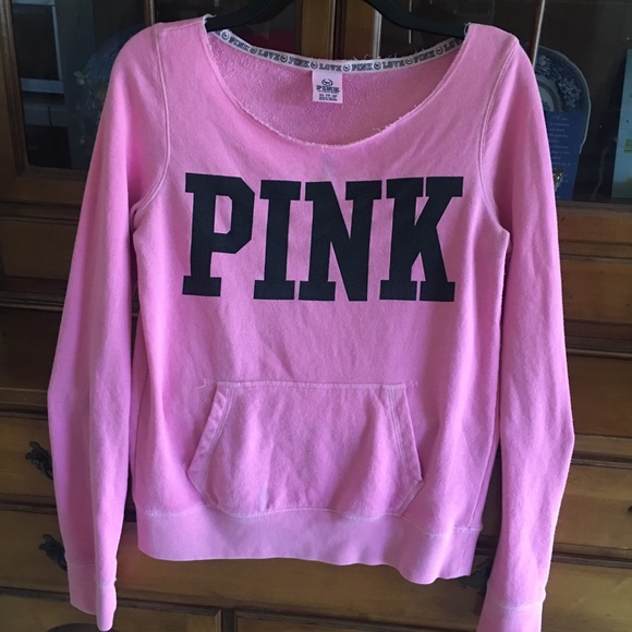 Victoria's secrets pink sweatshirt.