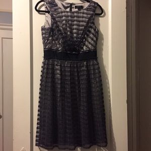 Grey Tahari Ruffle Dress Sz 4