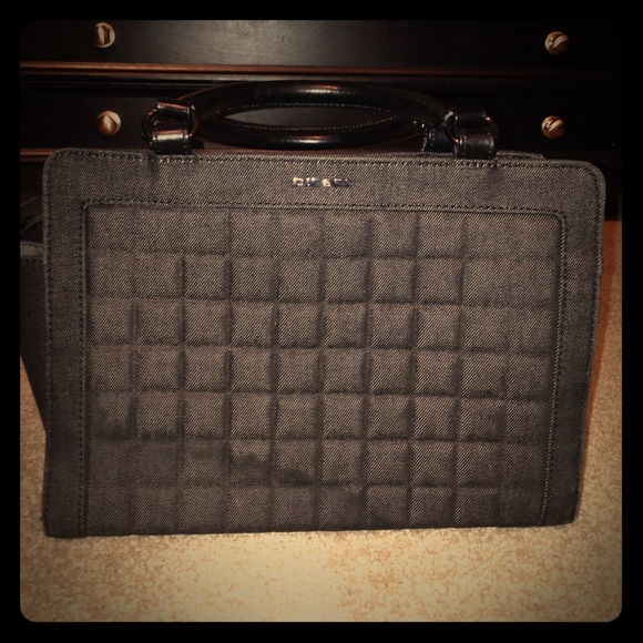 Black Quilted Cotton Diesel Bag