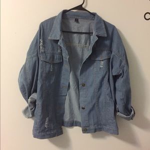 Distressed Denim Jacket