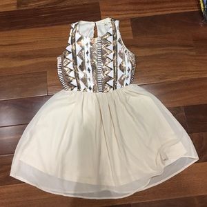 Gold sequin dress from Lily Boutique