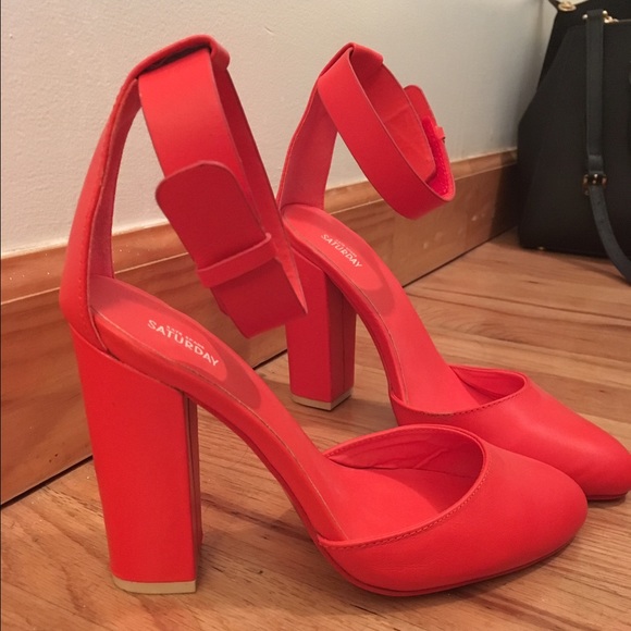 Kate Spade Saturday Pumps in Tomato Soup - MUST GO - Picture 1 of 4