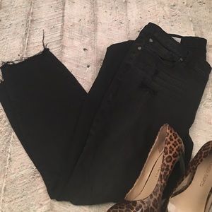 Black distressed Jeans