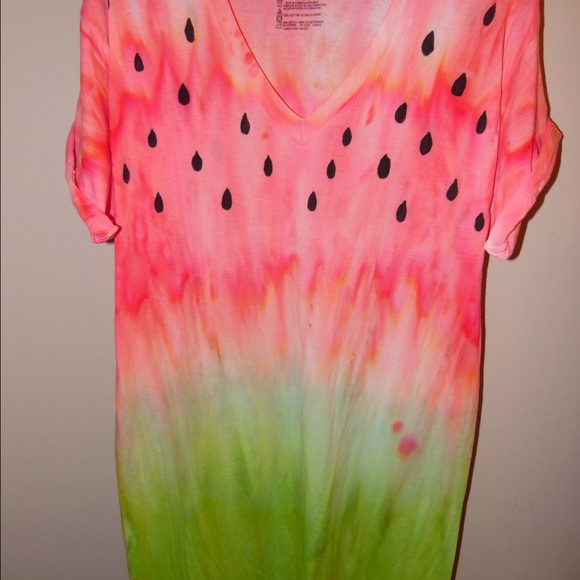 Watermelon Tie-Dye V-Neck