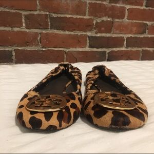 Only worn twice Tory Cheetah Flats