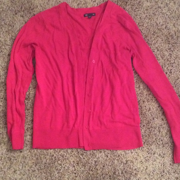 Hot pink GAP Button-up Cardigan -Medium