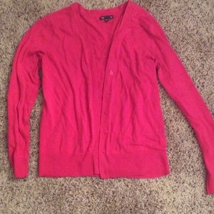Hot pink GAP Button-up Cardigan -Medium