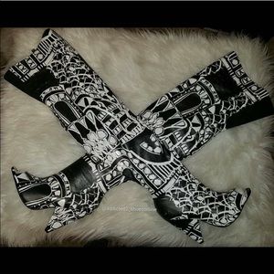 Awesome Thigh high Peep toe boots