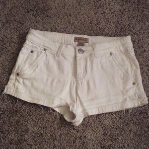 White Ruff Hewn Jean Shorts - Size 6