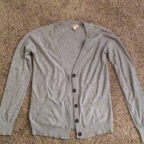 Light Grey Button up Cardigan - Medium