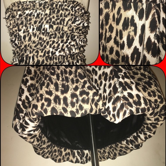 Dept BV Strapless Animal Print Dress Sz L..NWT - Picture 3 of 4