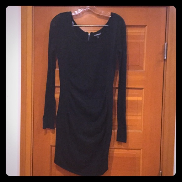 Express black sweater dress