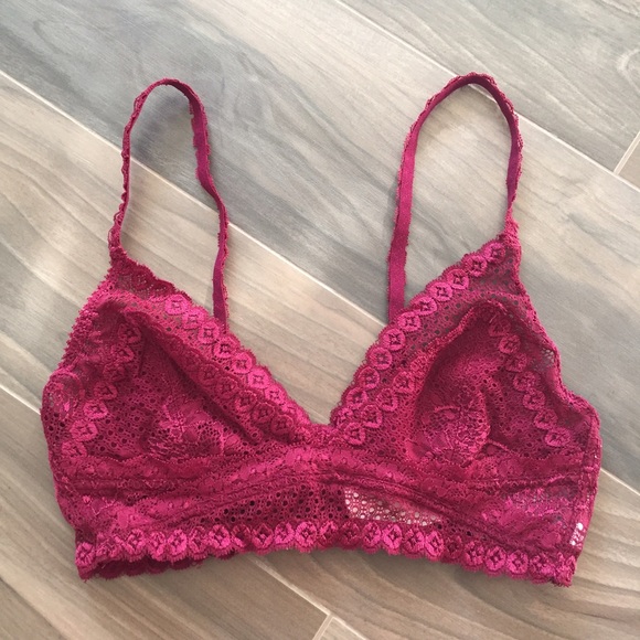 Pins + Needles lace longline bralette