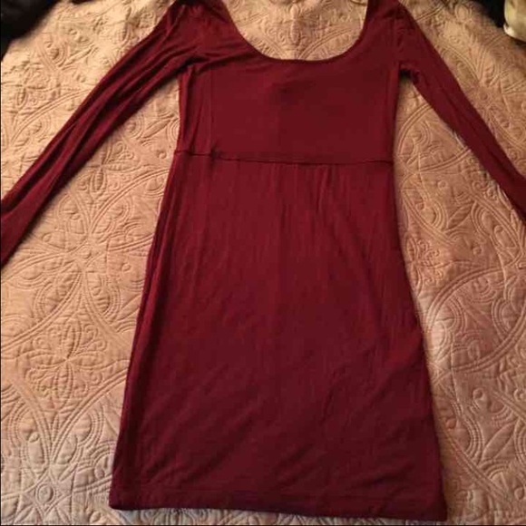 Burgundy bodycon dress - Picture 2 of 4