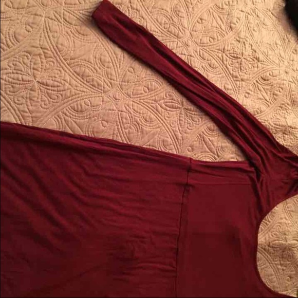 Burgundy bodycon dress - Picture 3 of 4
