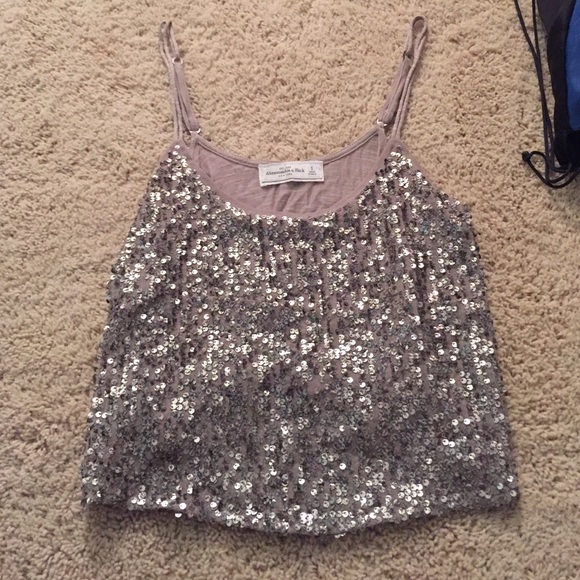 Sequin crop top