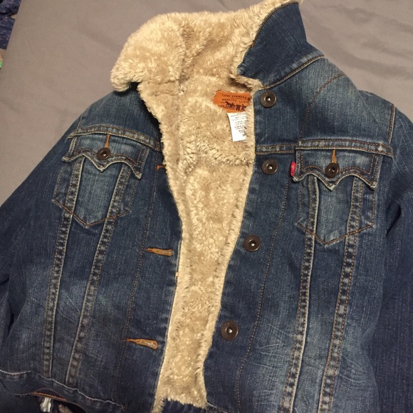 Levi Strauss fur jean jacket