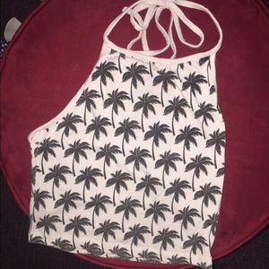 BrandyMelville Palm Tree Halter Top