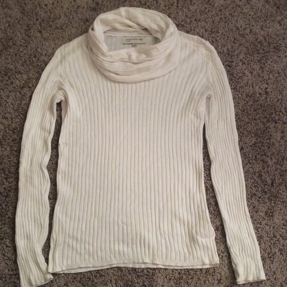 White Cowl Neck Sweater. Jones NY. -Medium
